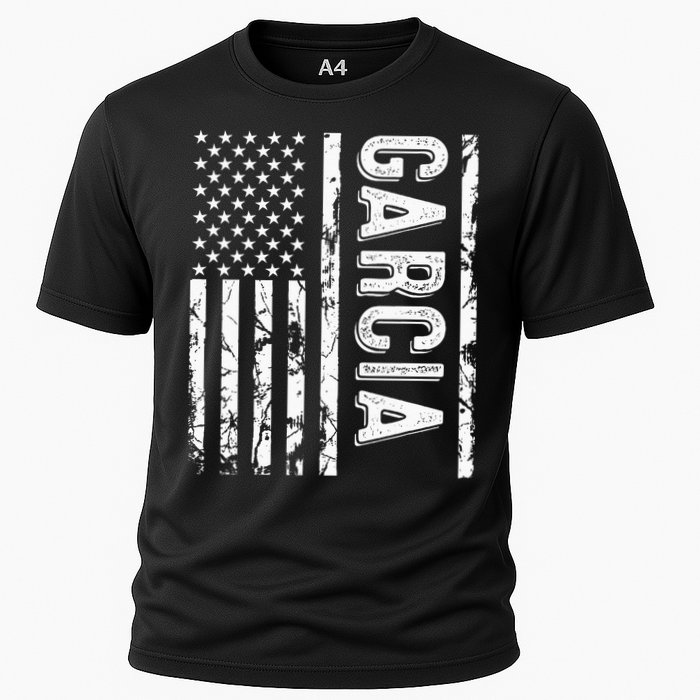Garcia Last Name Funny Surname Team Garcia Family Reunion Cooling Performance Crew T-Shirt