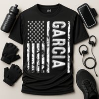 Garcia Last Name Funny Surname Team Garcia Family Reunion Cooling Performance Crew T-Shirt