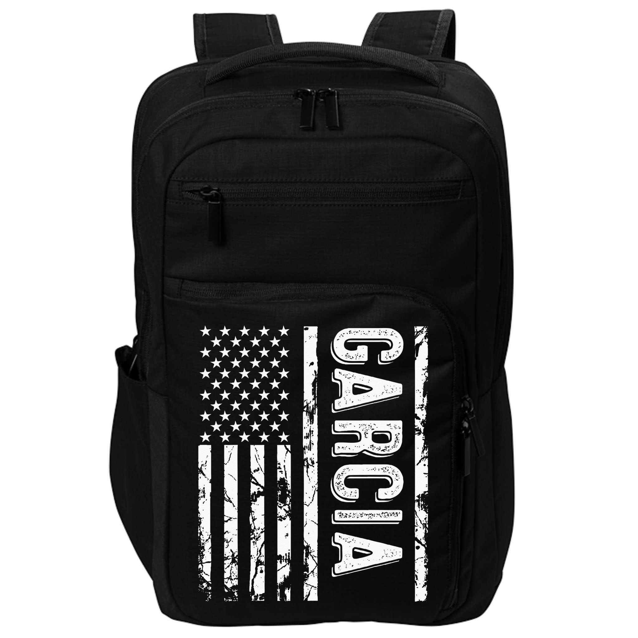 Garcia Last Name Funny Surname Team Garcia Family Reunion Impact Tech Backpack