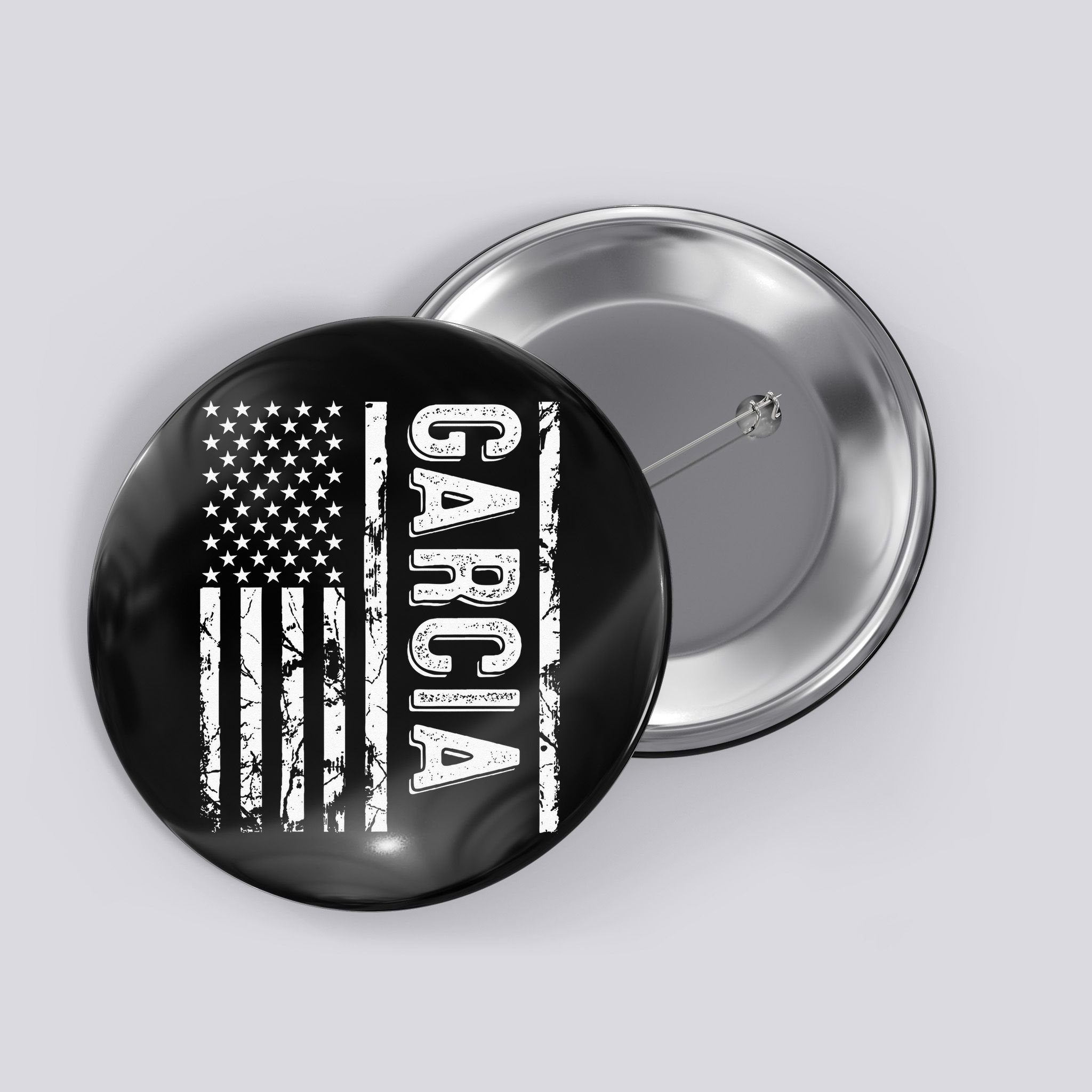 Garcia Last Name Funny Surname Team Garcia Family Reunion Button