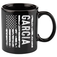 Garcia Last Name Funny Surname Team Garcia Family Reunion 11oz C Handle Ceramic Mug