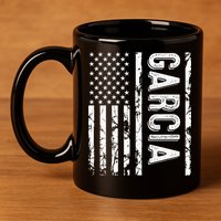 Garcia Last Name Funny Surname Team Garcia Family Reunion 11oz C Handle Ceramic Mug