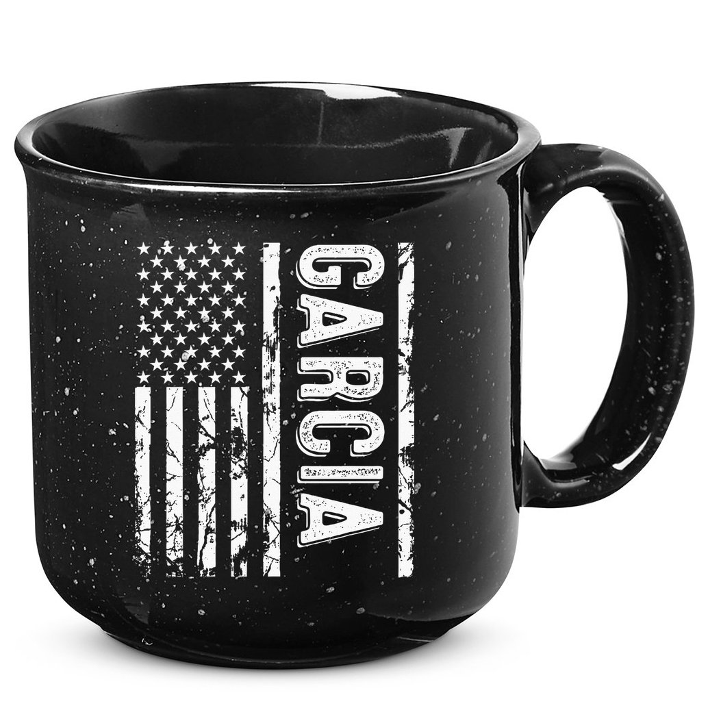 Garcia Last Name Funny Surname Team Garcia Family Reunion 15oz Campfire Ceramic Mug
