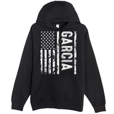 Garcia Last Name Funny Surname Team Garcia Family Reunion Premium Pullover Hoodie