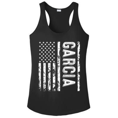 Garcia Last Name Funny Surname Team Garcia Family Reunion Ladies PosiCharge Competitor Racerback Tank