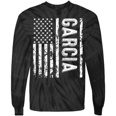 Garcia Last Name Funny Surname Team Garcia Family Reunion Tie-Dye Long Sleeve Shirt