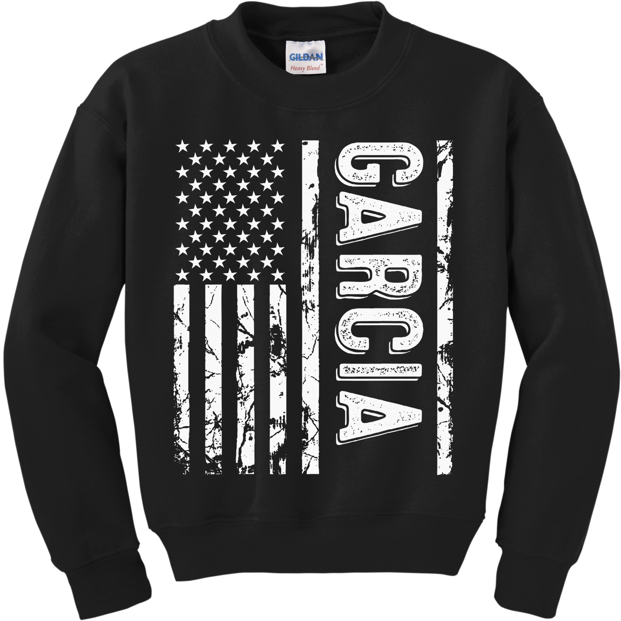 Garcia Last Name Funny Surname Team Garcia Family Reunion Kids Sweatshirt