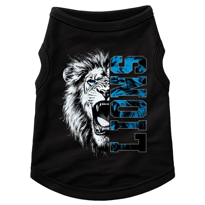 Graphic Lions Name Distressed Classic Lion Name Styles Funny Gift Doggie Tank