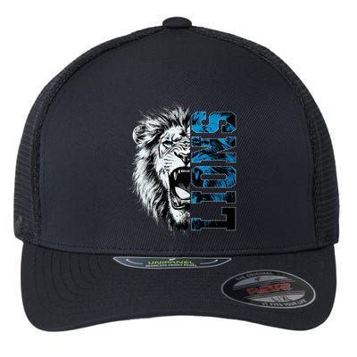 Graphic Lions Name Distressed Classic Lion Name Styles Funny Gift Flexfit Unipanel Trucker Cap