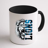 Graphic Lions Name Distressed Classic Lion Name Styles Funny Gift Mug