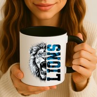 Graphic Lions Name Distressed Classic Lion Name Styles Funny Gift Mug