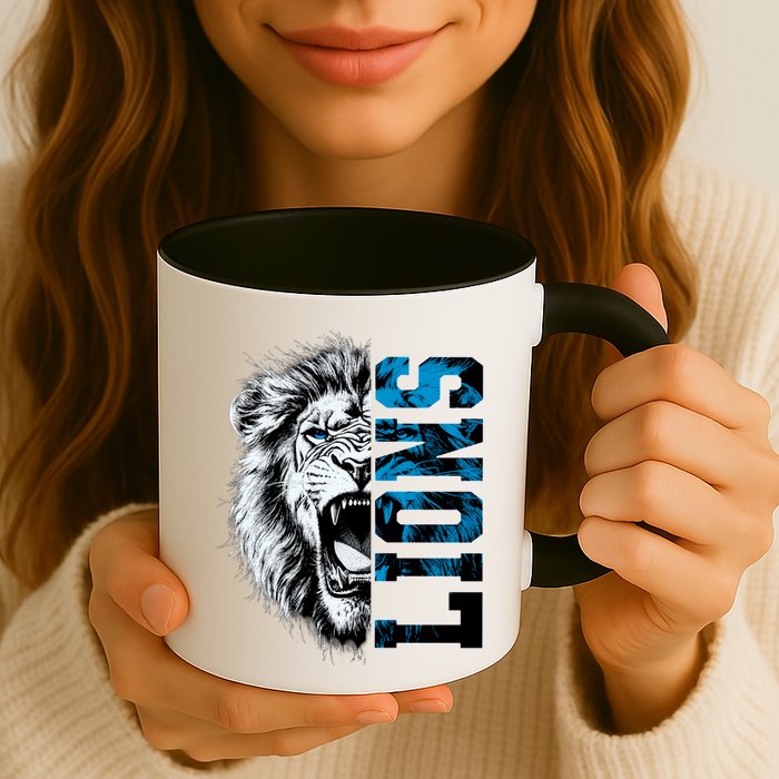 Graphic Lions Name Distressed Classic Lion Name Styles Funny Gift Mug