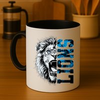 Graphic Lions Name Distressed Classic Lion Name Styles Funny Gift Mug