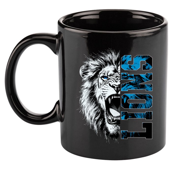 Graphic Lions Name Distressed Classic Lion Name Styles Funny Gift 11oz C Handle Ceramic Mug