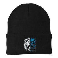 Graphic Lions Name Distressed Classic Lion Name Styles Funny Gift Beanie