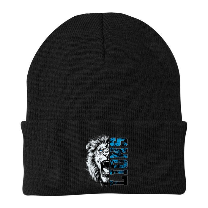 Graphic Lions Name Distressed Classic Lion Name Styles Funny Gift Beanie
