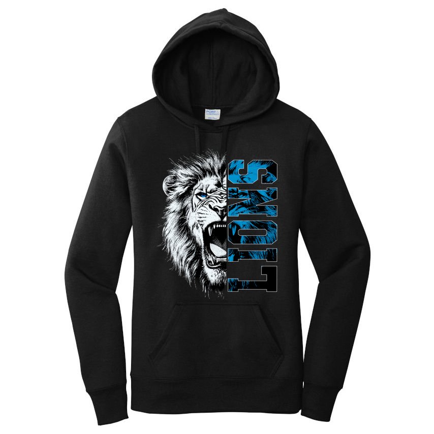 Graphic Lions Name Distressed Classic Lion Name Styles Funny Gift Women's Pullover Hoodie