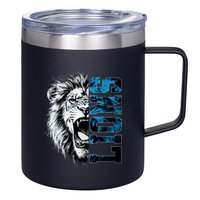 Graphic Lions Name Distressed Classic Lion Name Styles Funny Gift 12oz Stainless Steel Coffee Mug