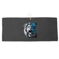 Graphic Lions Name Distressed Classic Lion Name Styles Funny Gift Large Microfiber Waffle Golf Towel