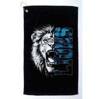 Graphic Lions Name Distressed Classic Lion Name Styles Funny Gift Golf Towel