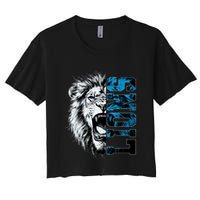 Graphic Lions Name Distressed Classic Lion Name Styles Funny Gift Crop Top