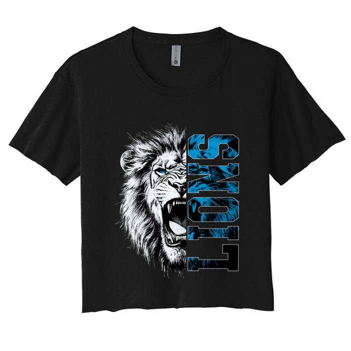 Graphic Lions Name Distressed Classic Lion Name Styles Funny Gift Crop Top