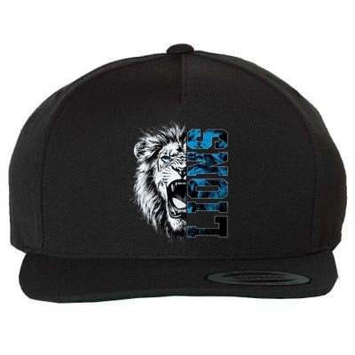 Graphic Lions Name Distressed Classic Lion Name Styles Funny Gift Wool Snapback Cap