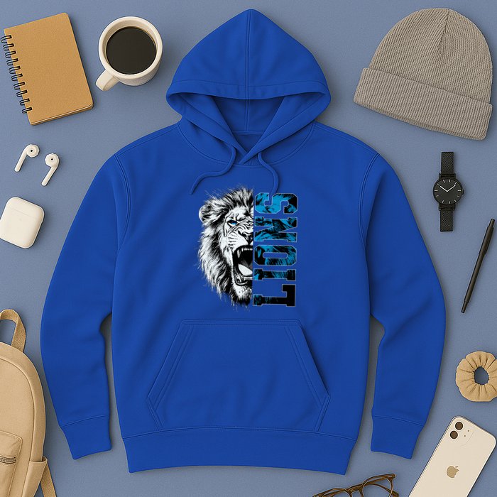 Graphic Lions Name Distressed Classic Lion Name Styles Funny Gift Hoodie