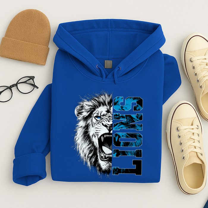 Graphic Lions Name Distressed Classic Lion Name Styles Funny Gift Hoodie