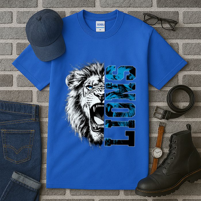 Graphic Lions Name Distressed Classic Lion Name Styles Funny Gift Tall T-Shirt