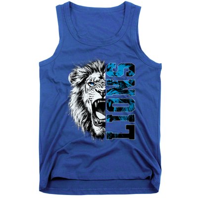 Graphic Lions Name Distressed Classic Lion Name Styles Funny Gift Tank Top