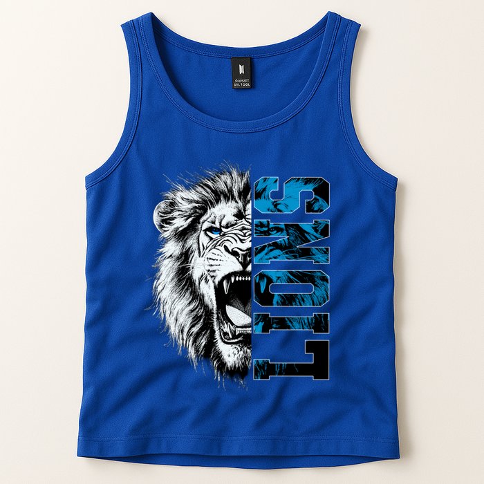 Graphic Lions Name Distressed Classic Lion Name Styles Funny Gift Tank Top