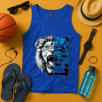 Graphic Lions Name Distressed Classic Lion Name Styles Funny Gift Tank Top