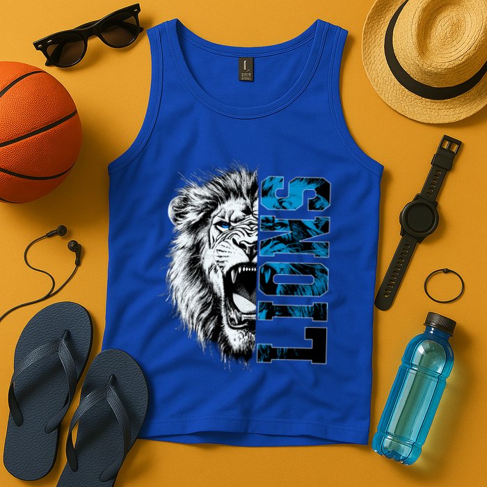 Graphic Lions Name Distressed Classic Lion Name Styles Funny Gift Tank Top