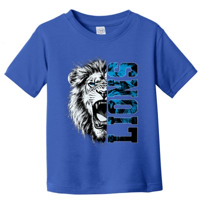 Graphic Lions Name Distressed Classic Lion Name Styles Funny Gift Toddler T-Shirt