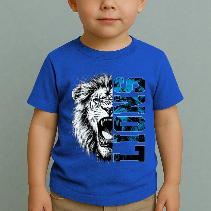 Graphic Lions Name Distressed Classic Lion Name Styles Funny Gift Toddler T-Shirt