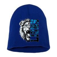 Graphic Lions Name Distressed Classic Lion Name Styles Funny Gift Short Acrylic Beanie