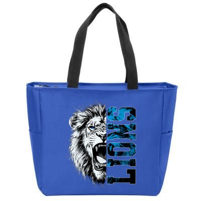 Graphic Lions Name Distressed Classic Lion Name Styles Funny Gift Zip Tote Bag