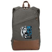 Graphic Lions Name Distressed Classic Lion Name Styles Funny Gift Cotton Canvas Backpack