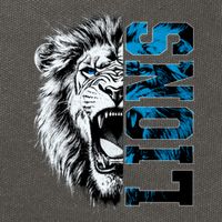 Graphic Lions Name Distressed Classic Lion Name Styles Funny Gift Cotton Canvas Backpack