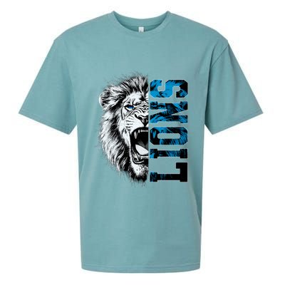 Graphic Lions Name Distressed Classic Lion Name Styles Funny Gift Sueded Cloud Jersey T-Shirt