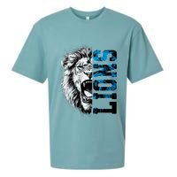 Graphic Lions Name Distressed Classic Lion Name Styles Funny Gift Sueded Cloud Jersey T-Shirt