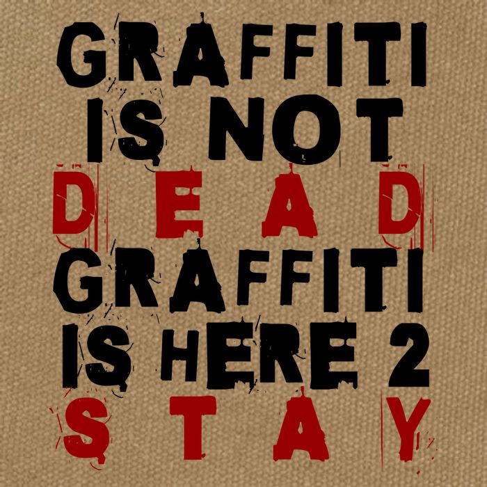 Graffiti Lives On: ItS Here To Stay Not Fade Away! Cotton Canvas Backpack