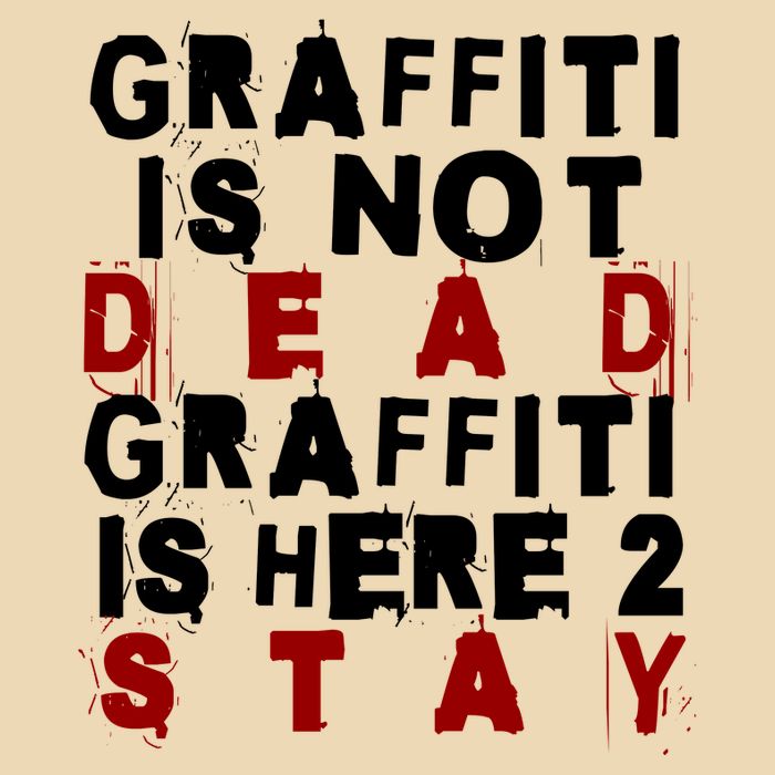 Graffiti Lives On: ItS Here To Stay Not Fade Away! Drawstring Bag