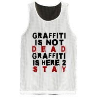 Graffiti Lives On: ItS Here To Stay Not Fade Away! Mesh Reversible Basketball Jersey Tank