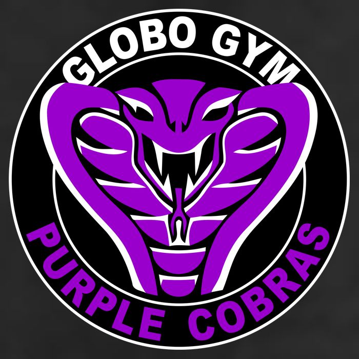 Globo Gym Purple Cobras Gym 7 Panel Mesh Trucker Snapback Hat