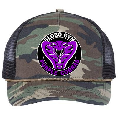 Globo Gym Purple Cobras Gym Retro Rope Trucker Hat Cap