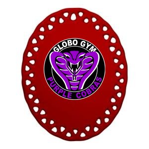 Globo Gym Purple Cobras Gym Ceramic Oval Ornament