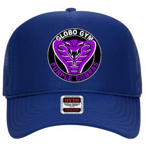 Globo Gym Purple Cobras Gym High Crown Mesh Back Trucker Hat