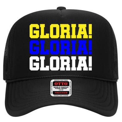 Gloria! Gloria! Gloria! High Crown Mesh Back Trucker Hat